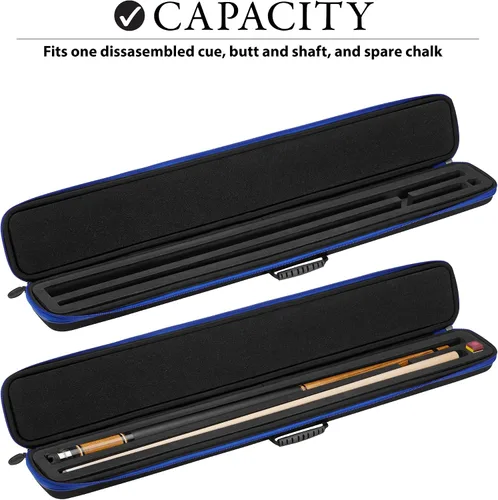 Vista 3 de Casemaster Parallax - Estuche para taco de billar/billar 600D Oxford de poliéster pesado e interior acolchado, capacidad para 1 taco completo de 2