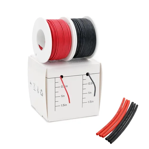 Vista 11 de FIRMERST Kit de cables de conexión de cobre estañado de núcleo sólido de calibre 22, 30 pies, 6