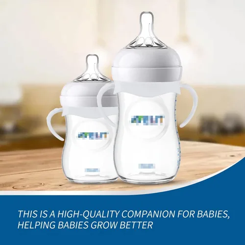 Vista 7 de Paquete de 2 asas de biberón compatibles con biberones Philips Avent, soporte para biberones, color blanco
