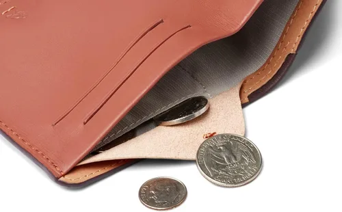 Vista 4 de Bellroy Note Sleeve - Edición premium cartera delgada de cuero billetera billete Marrón Minimalista