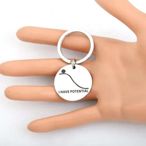 Vista 4 de OKEYCH Mechanical Engineering Gift I Have Potential Keychain Engineer Jewelry Engineer Student Gift