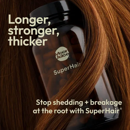 Vista 2 de Moon Juice SuperHair Vitaminas para el crecimiento del cabello para mujeres y hombres con biotina y palma enana americana – Suplemento