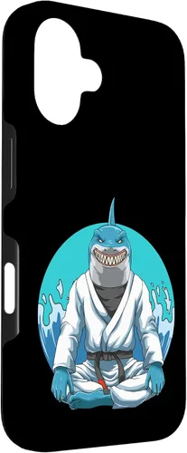 Vista 3 de Funda para iPhone 16 Jiu Jitsu Shark