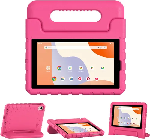 Vista 12 de Funda para tablet Walmart Onn de 7 pulgadas Gen 4 2024 Modelo: 100135924, peso ligero, a prueba de golpes, duradero, con soporte de mango Negro