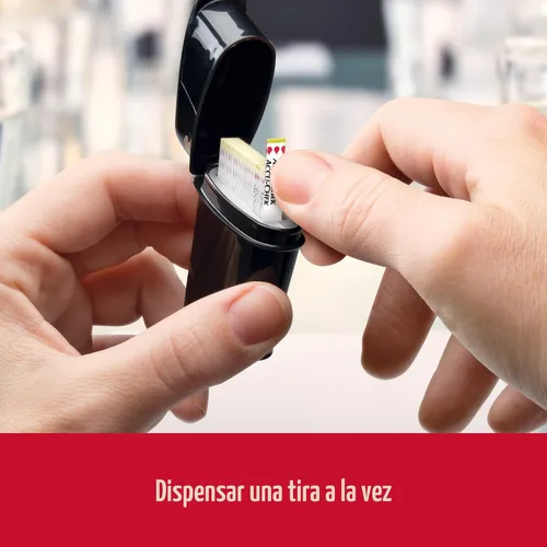 Vista 3 de Accu-Chek Guide Tiras de prueba de glucosa para prueba de azúcar en sangre en diabéticos (paquete de 25)
