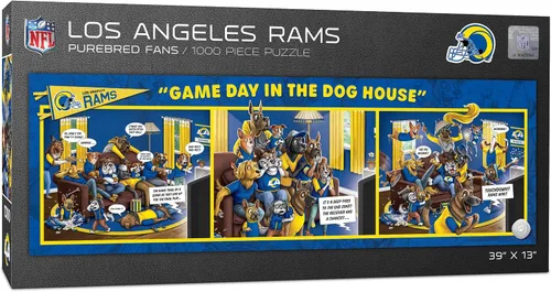Vista 7 de YouTheFan NFL Game Day in The Dog House - Rompecabezas de 1000 piezas