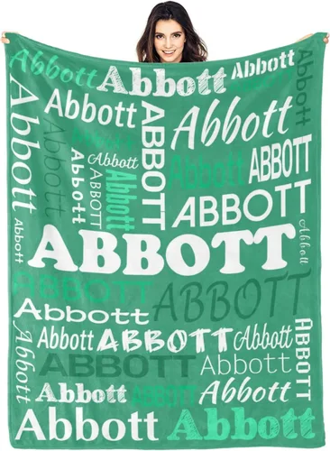 Vista 22 de Ships Next Day Custom Blanket with Name Personalized Throw Blanket for Baby Kid Customized Gifts for Dad, Mom, Grandpa, Grandma, Son, Daughter Algae