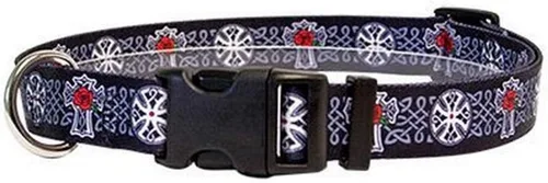 Vista 6 de Yellow Dog Design Collar de perro irlandés Glass Is Half Full para cuello de 14 a 20 pulgadas, mediano de 1 pulgada de ancho