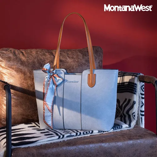 Vista 3 de Montana West - Bolsos de mano para mujer, bolso tipo satchel con asa superior mediana