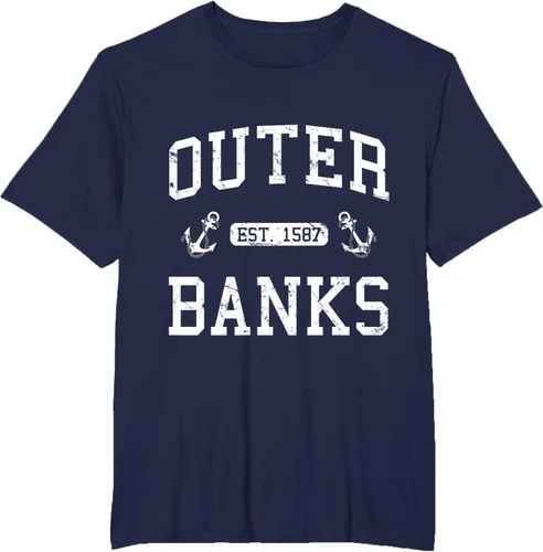 Vista 19 de Out-Banks NC North Carolina - Camiseta