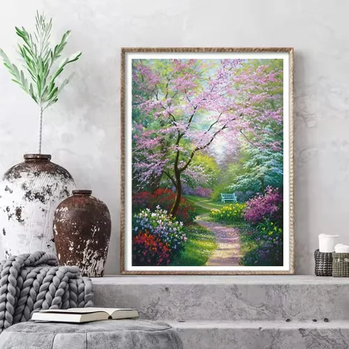 Vista 2 de Eiazuiks Kits de Pintura de Diamantes para Adultos, Paisaje 5D Kits de Arte de Diamantes DIY Perforación Completa Puntos de Diamantes para Regalo