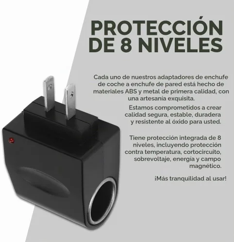 Vista 3 de Convertidor de CA a CC, Adaptador de Encendedor de Cigarrillos a Enchufe de Pared, Accesorios para Coche para Transformador de Suministro