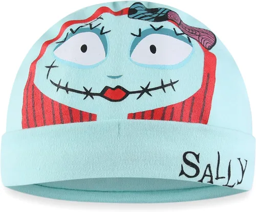 Vista 3 de Disney Nightmare Before Christmas Sally - Conjunto de vestido y gorra para recién nacido y bebé, multicolor