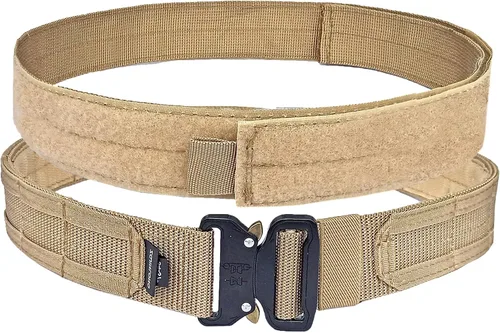 Vista 7 de Cinturón táctico para armas de batalla, liberación rápida de 1.75 pulgadas Molle Law Enforcement Rigger de guerra, rango de tiro de combate Nylon