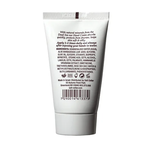 Vista 2 de Salt Cellar Spa - Crema mineral para manos del Mar Muerto, loción hidratante para piel seca y agrietada enriquecida con glicerina, aceite de oliva