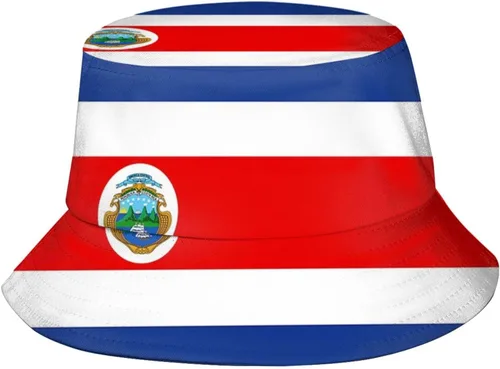 Vista 33 de Lindo sombrero de pescador con bandera divertida, plegable, a la moda, para exteriores, para mujeres, hombres, niños y niñas Bandera de Santa