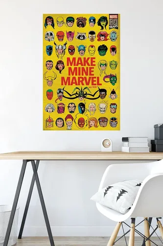 Vista 4 de Trends International Marvel Comics - Póster de 80 aniversario de Marvel - Póster de pared grupal, 22.375 x 34 pulgadas, versión sin marco