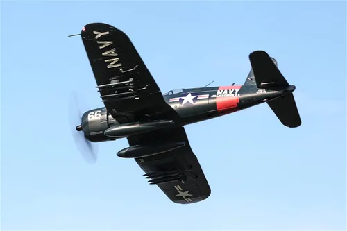 Vista 3 de Fms Avión Rc Plane 6 canales Control remoto Avión Racing Warbird 1700MM (66.9") Envergadura F4U Corsair V3 sin Reflex V2 RC Aviones para adultos PNP