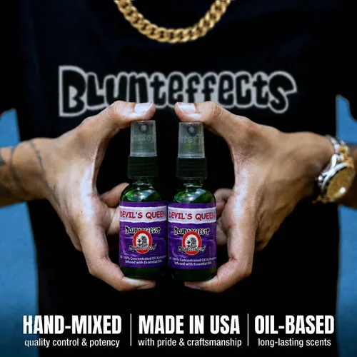 Vista 6 de Blunteffects Blunt Effects - Ambientador 100% concentrado para coche/hogar Oder Neutralizing Spray (paquete de 3) [Elige el aroma] (Devil's Queen)