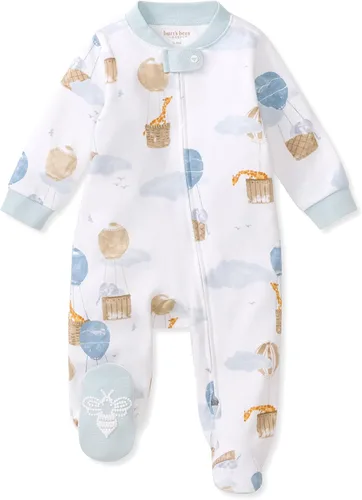 Vista 29 de Burt's Bees Baby Pijama con pies de algodón orgánico para niños Basketball Court