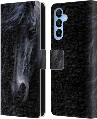 Vista 271 de Head Case Designs Officially Licensed Laurie Prindle A Morgan Christmas Western Stallion Leather Wallet Case Compatible with Samsung Galaxy A07 4G