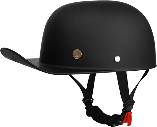 Vista 15 de Casco de motocicleta de estilo adulto unisex negro medio, con certificación DOT, para chopper, ciclomotor, patinete, motocicleta eléctrica