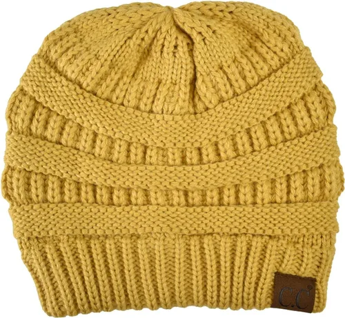 Vista 409 de C.C Trendy Warm Chunky Soft Stretch Cable Knit Beanie