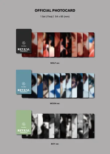 Vista 4 de (PLATAFORMA Ver.) THE BOYZ REVEAL 1er álbum (WOLF Ver) K-POP SEALED