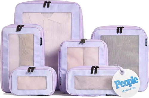 Vista 41 de Aerotrunk Cubos de embalaje de compresión para viajes, paquete de 2, beige