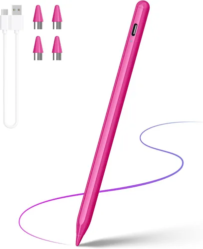 Vista 12 de Lápiz capacitivo compatible con iPhone/iPad/Samsung Galaxy Tab A9+, lápiz activo para teléfonos y tablets Android y iOS, recargable, lápiz de alta