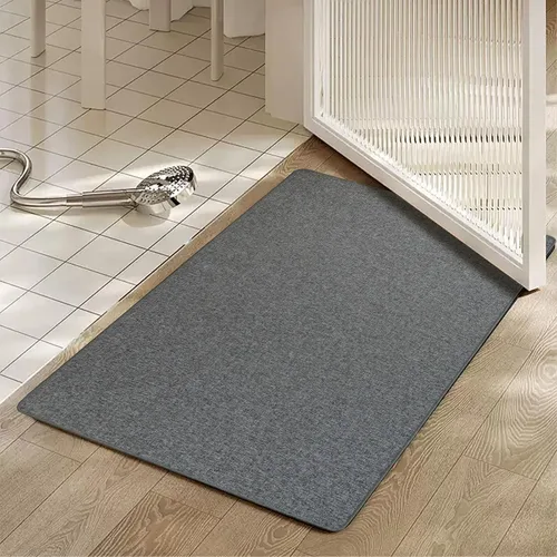 Vista 6 de Yancorp Tapetes de baño finos de 24 x 35 pulgadas, de goma antideslizante, de secado rápido, tapetes de baño de tela acogedora para debajo