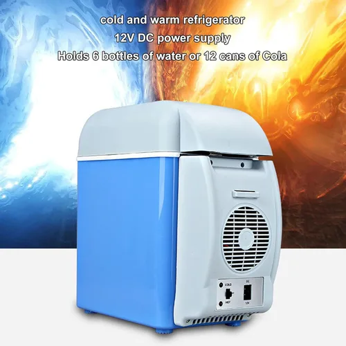 Vista 4 de Pssopp Enfriador eléctrico de 12 V CC, enfriador portátil de coche sin hielo, mini refrigerador portátil para viajes, camping, barco, vehículos