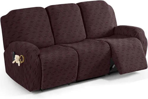 Vista 59 de TAOCOCO Funda para Reclinable de 3 Piezas, Fundas para Silla Reclinable, Funda Elástica de Jacquard para Silla Reclinable, Protector de Muebles