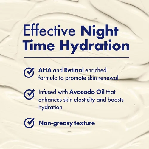 Vista 2 de Dermisa Crema antiarrugas con alfa hidroxiácidos, coenzima Q10 y aceite de aguacate, hidratante facial hidratante para líneas finas y piel