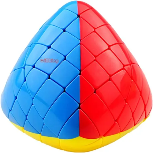 Vista 6 de Willking Pyramorphix - Cubo mágico sin pegatinas Mastermorphix de 2 x 2 rompecabezas de cubo de velocidad sin pegatinas
