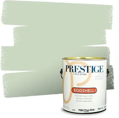 Vista 195 de Prestige Paints - 2 en 1, pintura base y pintura de exterior, E100-N-735BM