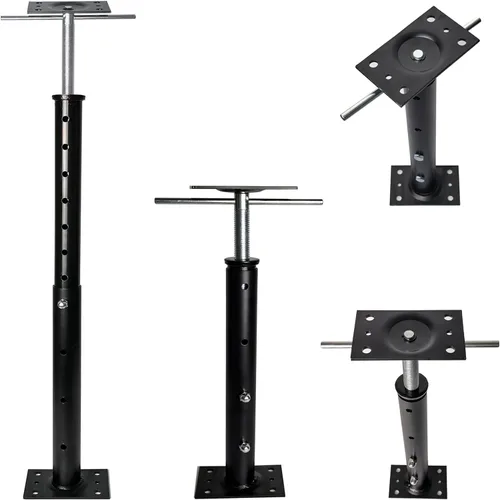 Vista 12 de Gatos para Nivelación de Casas, Paquete de 2 Postes de Gato Ajustables de 19"-38", Gato de Piso para Sótano, Postes de Gato de Piso de Tornillo