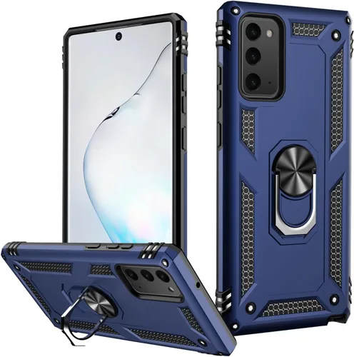 Vista 35 de LUMARKE Funda protectora para Galaxy Note 10, pasa 16 pies, prueba de caídas de grado militar, resistente con soporte de anillo magnético, Negro