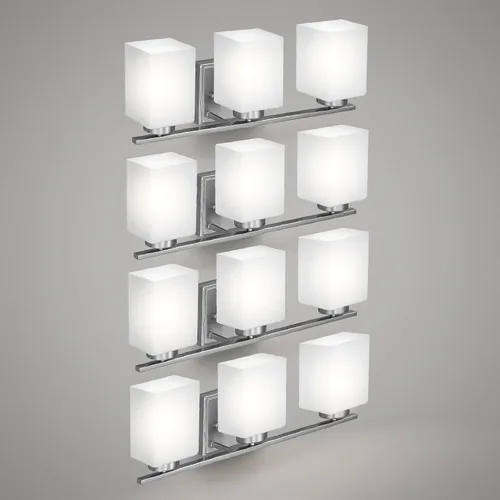 Vista 14 de ASD Accesorio de iluminación de tocador de montaje en pared de 3 luces Enchufe E26 de 60 W de 120 V Compatible con bombillas LED