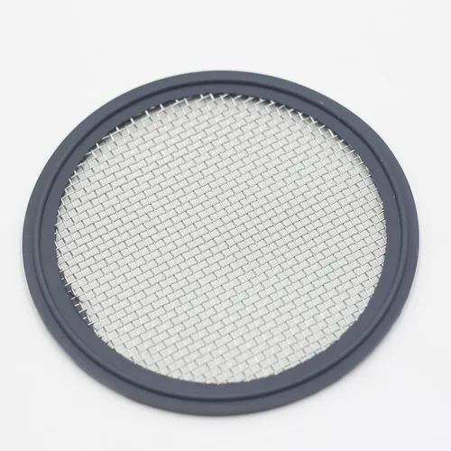Vista 13 de HFS (R) 1,5 "Tri Clamp Screen Junta FKM w/Stainless Screen 10 Mesh (2000 μm)