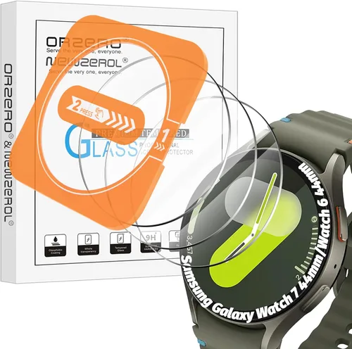 Vista 14 de Orzero - Protector de pantalla de vidrio templado compatible con Garmin Forerunner 70/170/170 Music/165/165 Music 1.677 in, protector de pantalla
