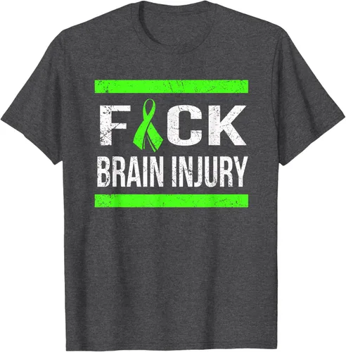 Vista 37 de Apoyo Daño cerebral Concienciación T Shirt, mujer L, Asphalt Negro