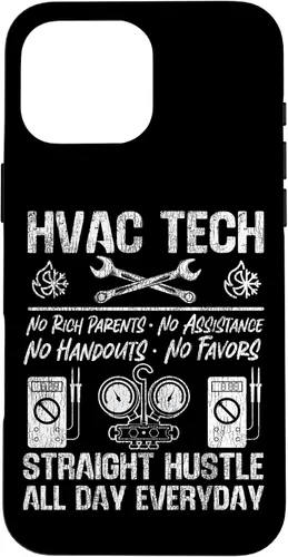 Vista 19 de HVAC Technician Tech Vintage HVAC Tech No Rich Parents No Case for iPhone 16