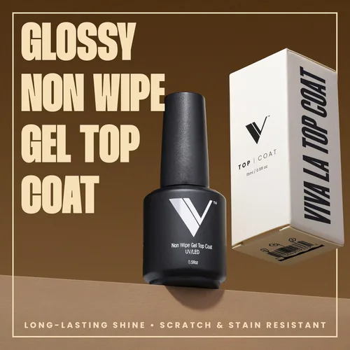 Vista 6 de V Beauty Pure Juego de capa base de gel y capa superior de gel que no se limpia