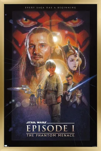 Vista 15 de Trends International Star Wars: The Phantom Menace - Póster de pared de una hoja (sin bloque de facturación), 34 pulgadas de largo x 22.4 pulgadas