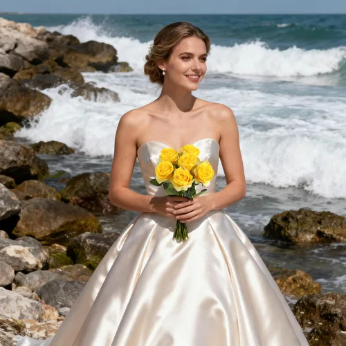 Vista 6 de IPOPU 6 rosas artificiales de seda amarilla con tallo largo, rosas falsas de tallo largo, rosas artificiales de tallo largo adecuadas para bodas