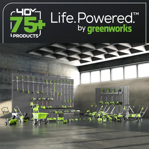 Vista 6 de Greenworks 40V Desmalezadora/desbrozadora inalámbrica 2 en 1 (Gen 2) - 13" de Greenworks para césped y acera, alternativa ligera al cortacésped a