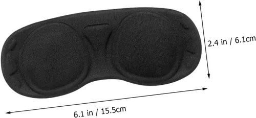 Vista 3 de Mikikit 2 pcs Vr Portable Lens Game Soft Virtual rift Anti- Compatible rift Rift Cover Black Scratch- Washable Sponge for Reality S Proof