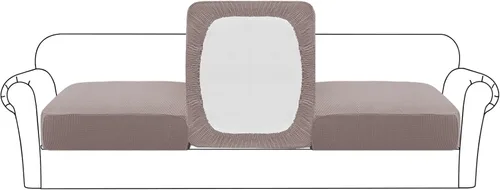 Vista 52 de Flamingo P Funda de cojín elástica de alta estiramiento para asiento de sofá, protector de muebles para sofá, funda de sofá suave y flexible