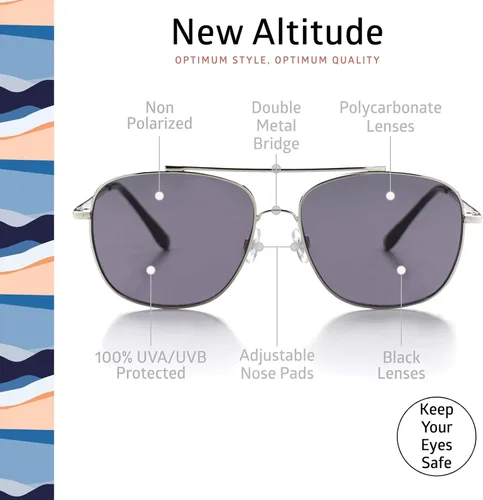 Vista 18 de OPTIMUM OPTICAL Gafas de sol protectoras UV atemporales para hombres y mujeres